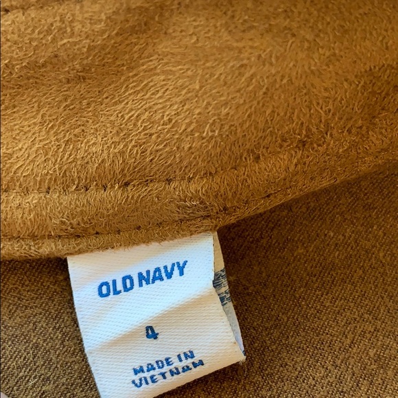 Faux Suede Double Pocket Zip Up Camel Brown Skirt - Picture 6 of 6